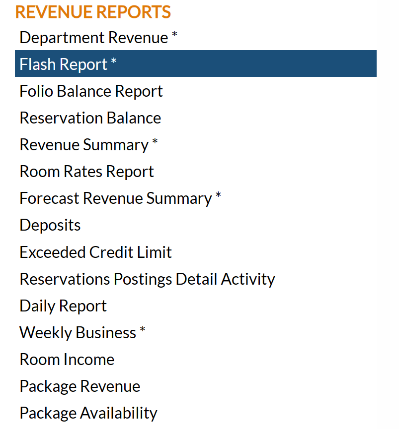 Software Flash Report Examples Flash Report