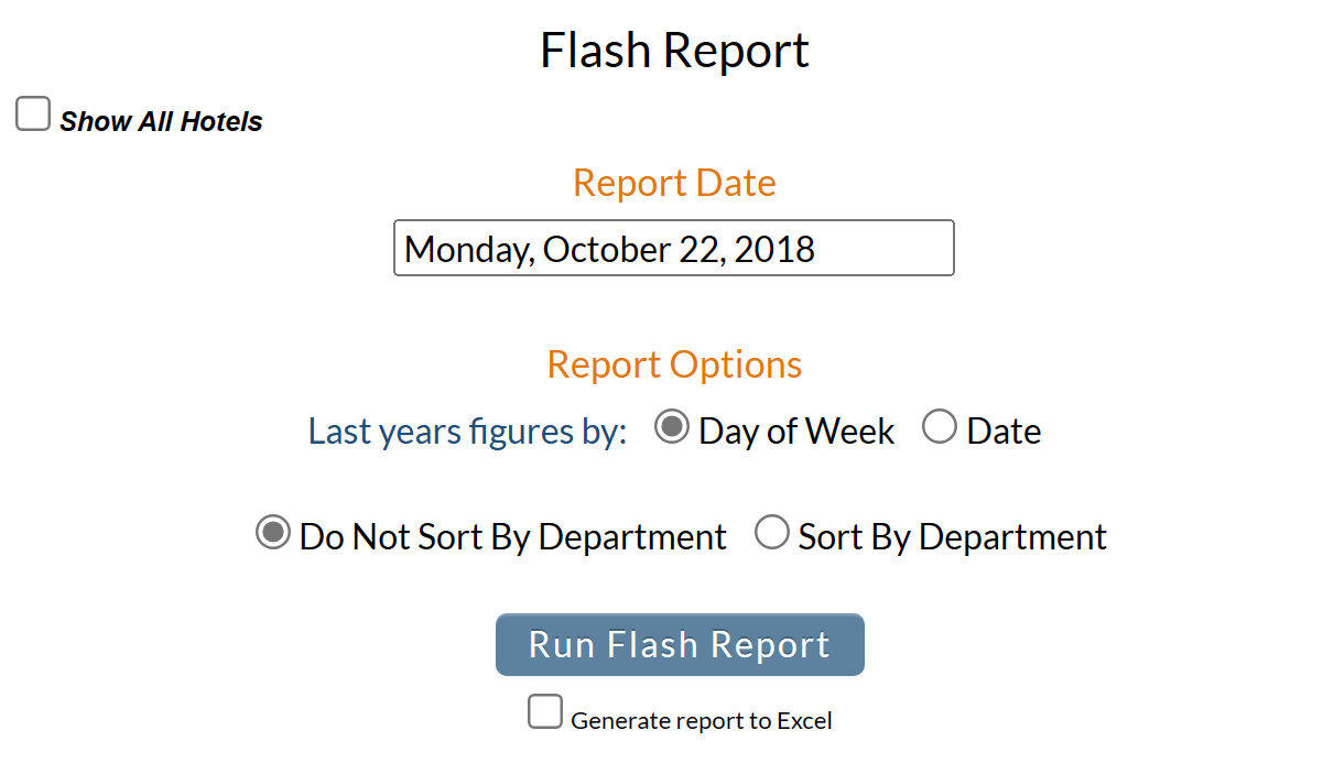 Flash Report