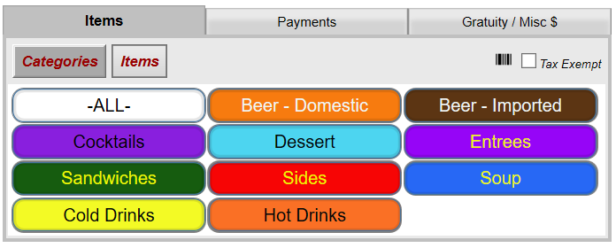 Add, Remove or Reorder Menu Items from an Open Check