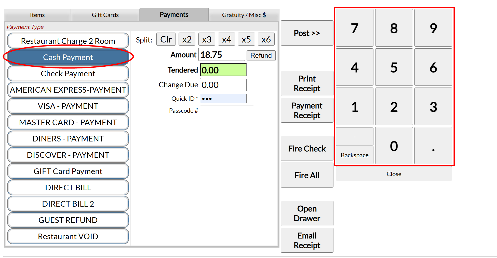 Applying Payments to an Open Check