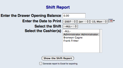 cashier balancing